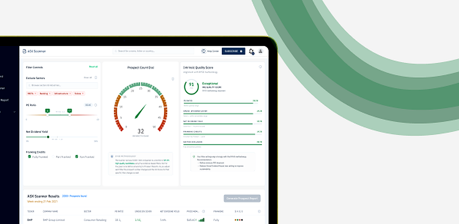 DYGStocks ASX Scanner platform preview
