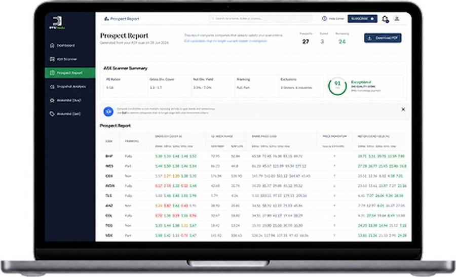 Prospect Report on the DYGStocks platform